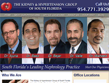 Tablet Screenshot of kidney-group-of-south-florida.com